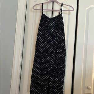 Old Navy Black and White Polka Dot Jumpsuit